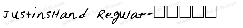 JustinsHand Regular字体转换